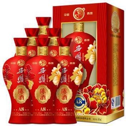 【京东超市】西凤 陈酒A8 52度 整箱装白酒 500ml*6瓶 口感浓香型（箱内有礼品袋3支）