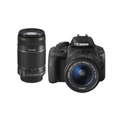 Canon佳能 EOS Kiss X7(100D)18-55 + 55-250 STM 双镜头套组 黑色