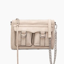 Rebecca Minkoff 瑞贝卡·明可弗 CLIFFSIDE 女士绒面真皮斜挎包