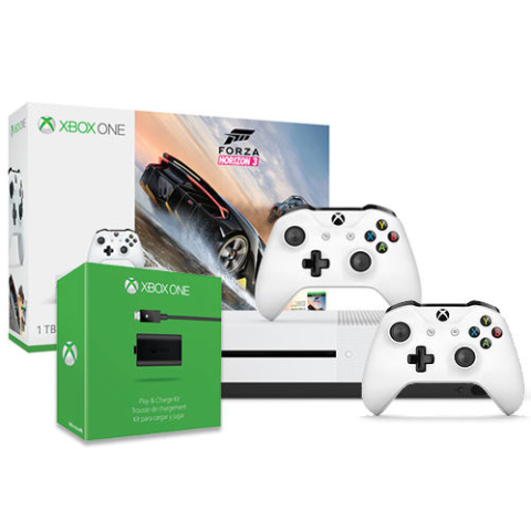 Microsoft 微软Xbox One S 1TB《Forza Horizon 3》同捆版游戏主机+额外