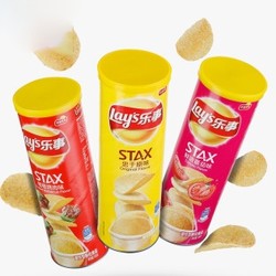 Lay's 乐事 薯片 鲜浓番茄味+原味+嗞嗞烤肉味 104g*3罐