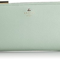 LANVIN en Bleu 卢森堡系列 L型拉链 女士长款钱包