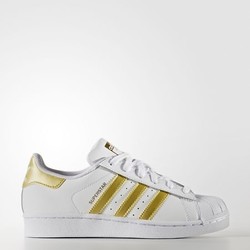 adidas 阿迪达斯 Superstar 大童款 金标贝壳头板鞋 *2件