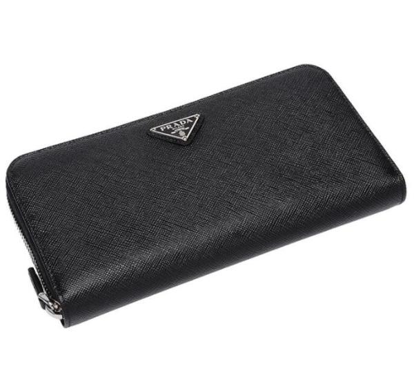 prada普拉达1ml506qhhf0632中性款真皮长款钱包