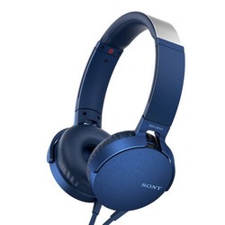 SONY 索尼 MDR-XB550AP 头戴式耳机 蓝色