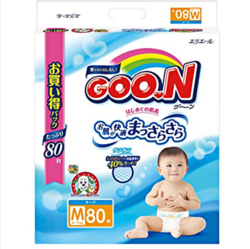Goo.n 大王 维E系列 婴儿纸尿裤 M80