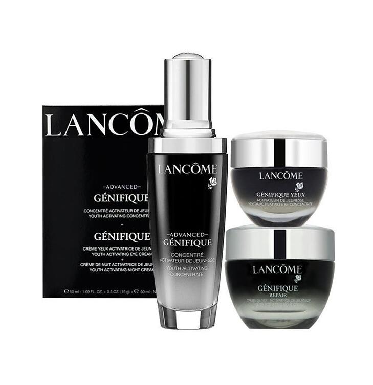 lancome 兰蔻 小黑瓶系列护肤三件套(精华肌底液50ml 晚霜