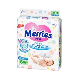 Merries  妙而舒 婴儿纸尿裤 S82片 4包装
