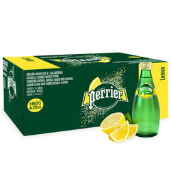 perrier 巴黎水 天然气泡矿泉水 原味/柠檬味 330ml*24瓶