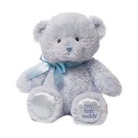 GUND Baby GUND 我的第一只泰迪熊毛绒玩具 蓝色 10英寸(25cm)