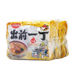 香港进口 出前一丁（NISSIN） 方便面 辛辣XO海鲜酱味 100g*5包 五连包