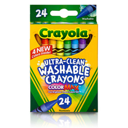 绘儿乐（Crayola）绘画工具 画笔 diy玩具 儿童文具 24色可水洗美术工具蜡笔 52-6924 *4件