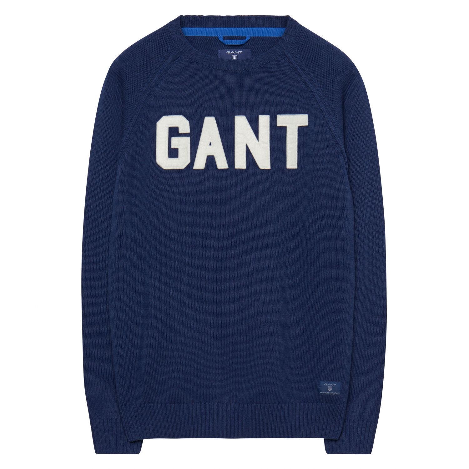 gant logo 男士圆领线衣