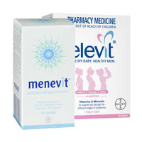 elevit 爱乐维 孕期复合维生素叶酸片 100粒+ Menevit 男性备孕胶囊 90粒 