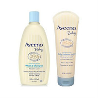 Aveeno baby 艾维诺 婴儿燕麦润肤乳 226g+婴儿洗发沐浴二合一 532ml 洗护套装