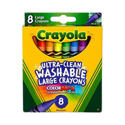Crayola 绘儿乐 8色可水洗大蜡笔 