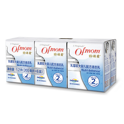 ofmom 妈咪爱 配方液态奶 2段 200ml*6盒 