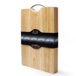 赛巴迪法国品牌 加厚实木砧板 方形橡胶木加厚切菜板案板 砍骨切菜板 40X30X3.5cm