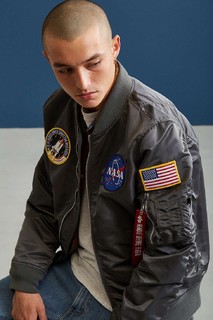 Alpha Industries L-2B NASA  男士飞行夹克 红色 S