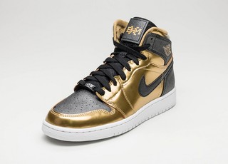 AIR JORDAN 1 RETRO HIGH BHM GG 复刻大童运动鞋