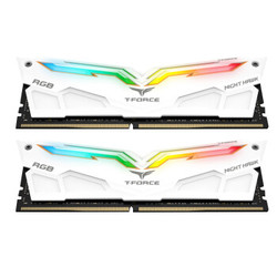Team 十铨  RGB夜鹰白色  DDR4 3200 16G(8G×2)台式机内存套装