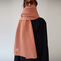 Acne Studios Bansy l face 笑脸罗纹宽围巾