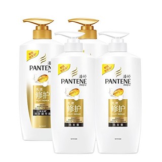 PANTENE 潘婷 乳液修护洗护套装 (洗发露500ml*2瓶+润发精华素500ml*2瓶)