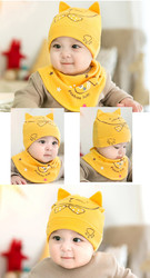 新生儿宝宝帽子0-3-6个月春秋纯棉婴儿帽男女韩版套头帽秋冬胎帽