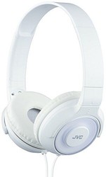 JVC 杰伟世 HA-S220-W 轻量精质感折叠DJ监听头戴式耳机 HiFi音质 低音导管重低音 白色