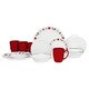 中亚Prime会员：Corelle 康宁餐具 Livingware Dinnerware 20-Piece Set 20件套 红色