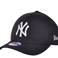 New Era 男童 MLB Basic NY Yankees 9Forty 可调节棒球帽