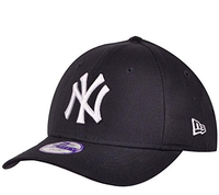 New Era 男童 MLB Basic NY Yankees 9Forty 可调节棒球帽