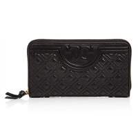 Tory Burch 汤丽柏琦 FLEMING QUILTED 32166  Black 长款钱包