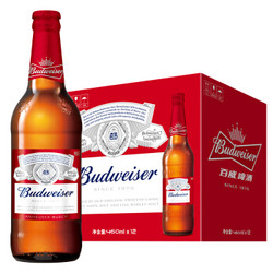 百威（Budweiser）啤酒 大瓶装 460ml*12瓶 *4件