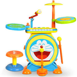 哆啦A梦 爵士鼓 儿童架子鼓大号爵士鼓早教益智玩具敲击乐器电子琴玩具NO.328