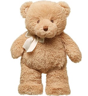 GUND 我的第一只泰迪熊 毛绒玩具（10寸、25cm、浅棕色、亚马逊定制款）