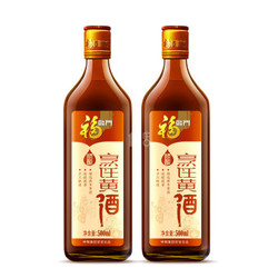 限华东华南：福临门 料酒 厨房烹饪黄酒500ml/瓶 X 2