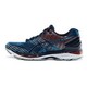 亚瑟士跑鞋ASICS跑步鞋男缓冲透气运动鞋 GEL-NIMBUS18 T600N-5858 蓝色/深蓝/红白色 40.5