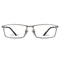 施洛华 SP884 C03 豪华纯钛 男士灰色全框（商务款） 眼镜架