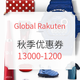 海淘券码：Global Rakuten 全场店铺