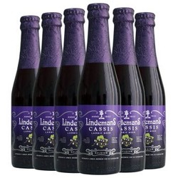 比利时进口啤酒 Lindemans 林德曼蓝莓啤酒 精酿啤酒 组合装250ml*6瓶