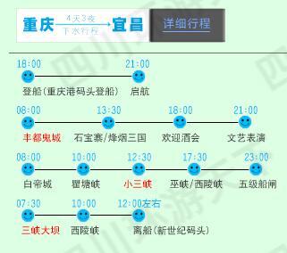 黄金邮轮 宜昌⇄重庆 4/5天三峡邮轮游