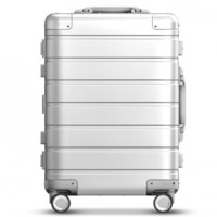 小米（MI）米家90分铝镁合金旅行箱拉杆箱 男女万向轮登机行李箱 20英寸 银色