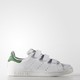 Adidas Stan Smith 大童魔术贴绿尾