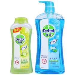 Dettol 滴露 健康沐浴露 薄荷冰爽 950g 送 青瓜舒爽 350g