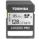 TOSHIBA 东芝 128GB R95M/S-W75M/S SDXC Class10 UHS-I U3 极至超速存储卡 支持4K高清