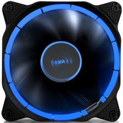 先马（SAMA）光环 12CM蓝光 机箱风扇 （环形光圈/小3拼+大四拼接口/电竞氛围/低噪音/高效散热/阻燃）