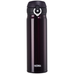 膳魔师（THERMOS）高真空不锈钢 时尚保温/保冷水杯 保温杯 男 JNL-500 500ml DPL 咖啡黑