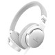 铁三角（ Audio-technica） ATH-SR5 便携头戴式HiFi耳机 高解析音质 白色