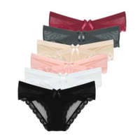 TINCOCO 女士蕾丝网纱低腰内裤